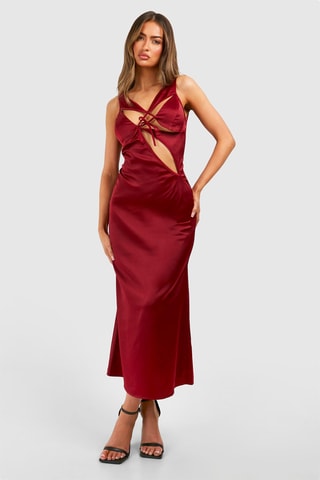 Abito midi - Bordeaux