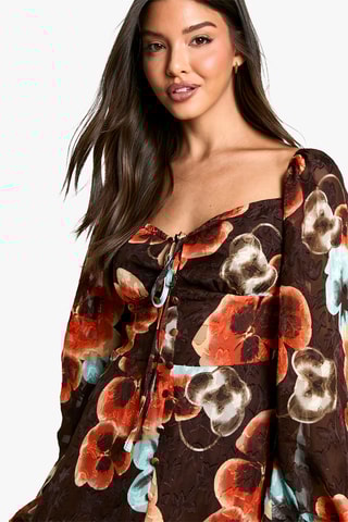 Abito a camicia - Marrone