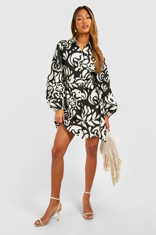 Abito a camicia - Nero