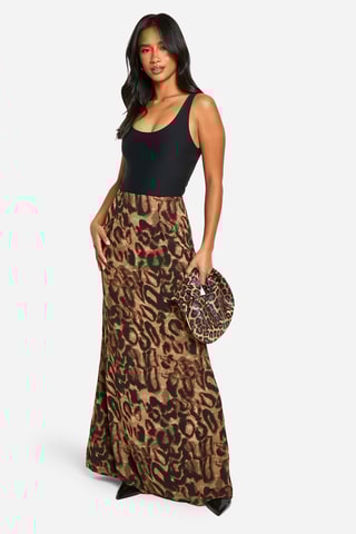 Gonna lunga - Marrone