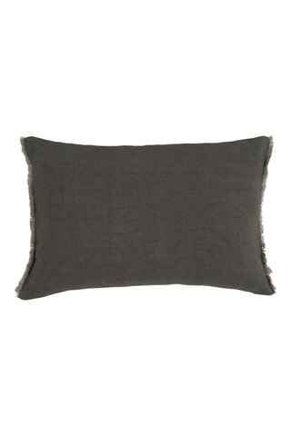 Copricuscino in lino - Grigio - 60 x 40 cm