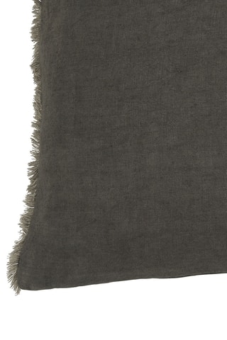 Copricuscino in lino - Grigio - 60 x 40 cm