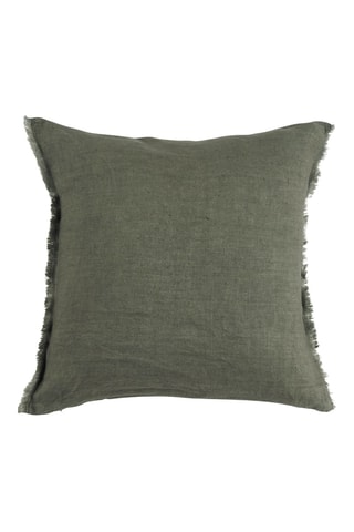 Copricuscino in lino - Kaki - 50 x 50 cm