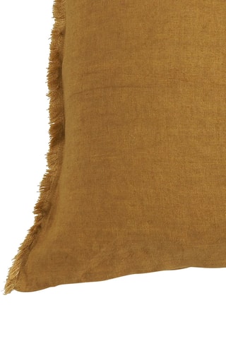 Copricuscino in lino - Zafferano - 50 x 50 cm