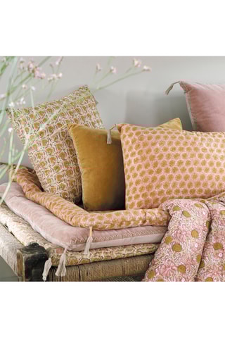 Copricuscino in velluto - Rosa - 50 x 50 cm