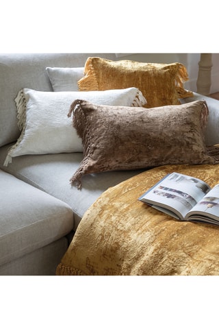 Copricuscino - Bianco - 60 x 40 cm