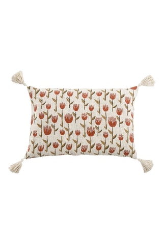 Copricuscino - Bianco - 60 x 40 cm