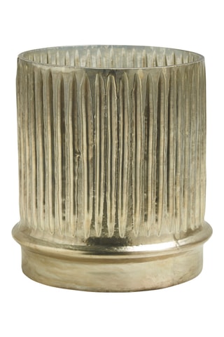 Portacandele - Dorato - 12 x 14,5 cm