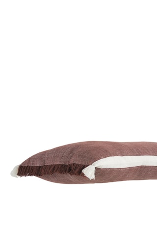 Cuscino in lino - Terracotta - 55 x 40 cm