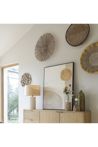 Decorazione da parete Paya - Beige - 60 x 11 cm