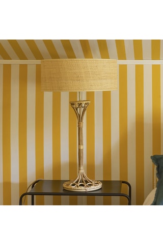 Base lampada in rattan - 60 W - Beige