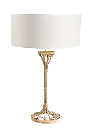 Base lampada in rattan - 60 W - Beige