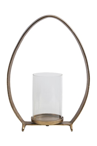 Portacandele - Dorato - 29 x 11 x 39 cm