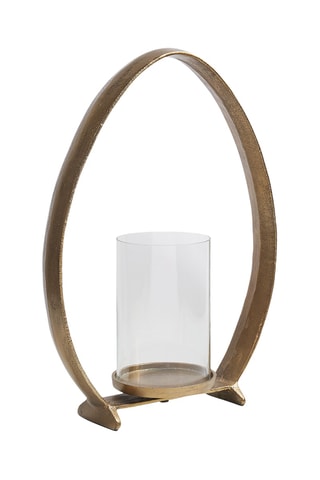 Portacandele - Dorato - 29 x 11 x 39 cm