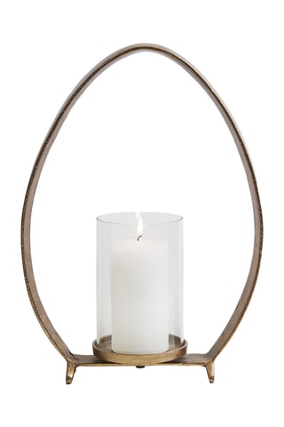 Portacandele - Dorato - 29 x 11 x 39 cm