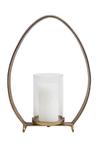 Portacandele - Dorato - 29 x 11 x 39 cm