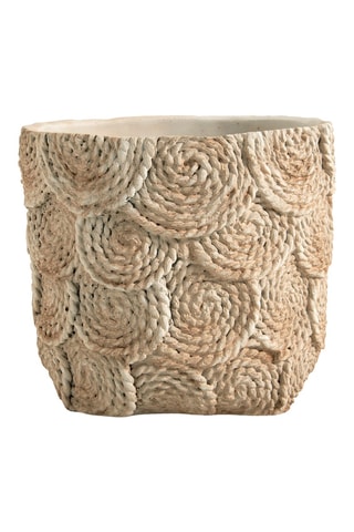 Vaso - Crema - 21 x 20,5 x 18,5 cm