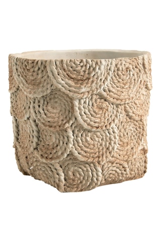 Vaso - Crema - 21 x 20,5 x 18,5 cm