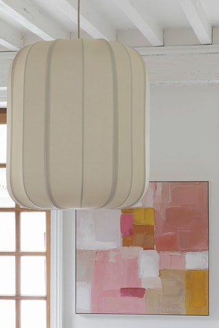 Tableau en sapin Eveil pastel - Rose - 90 x 90 cm - Reproduction