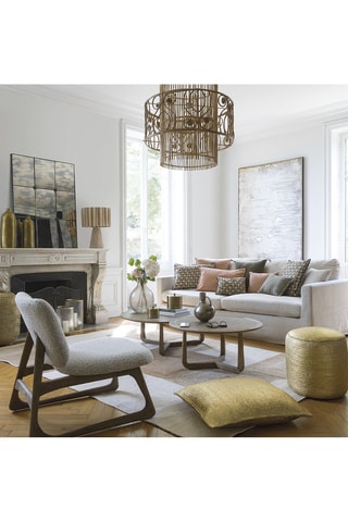 Cuscino - Dorato - 60 x 60 cm