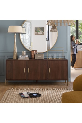 Portacandela - Dorato - 48,5 x 18 x 35,5 cm