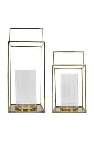 2 lanterne Hector - Dorato - 18 x 34 x 18 cm