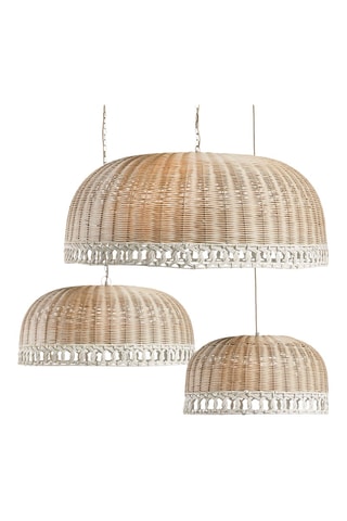 Suspension en rotin - 40 W - Beige