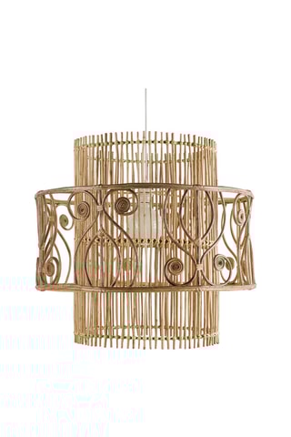 Suspension en rotin - Beige