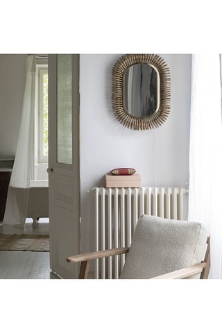 Miroir en rotin - Doré - 83 x 10 x 105 cm