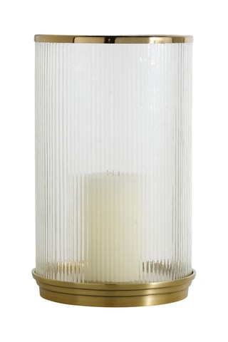 Portacandele - Dorato - 24,5 x 38,5 cm