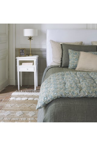 Table de chevet 1 tiroir en manguier - 42 x 70 x 35 cm