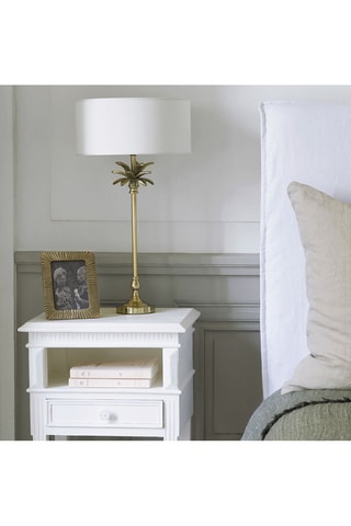 Table de chevet 1 tiroir en manguier - 42 x 70 x 35 cm