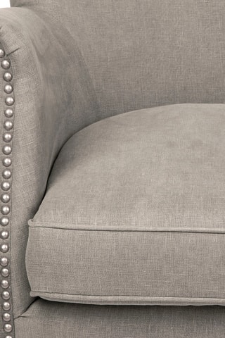 Fauteuil - Beige - Revêtement en polyester, viscose et lin