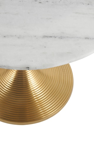 2 tables basses en marbre - 60 x 46 cm