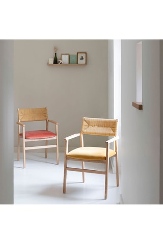 Chaise en frêne - 60,5 x 54 x 87 cm