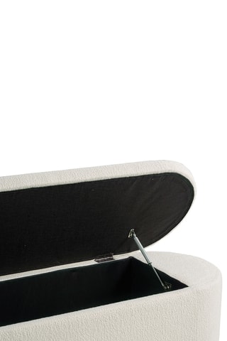 Banc-coffre - Crème - 120 x 45 x 45 cm