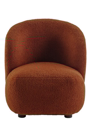 Fauteuil - Rouille - En tissu bouclette