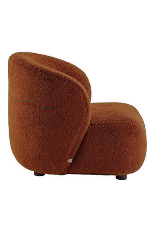 Fauteuil - Rouille - En tissu bouclette