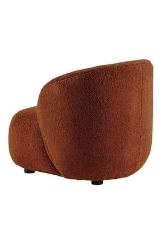 Fauteuil - Rouille - En tissu bouclette