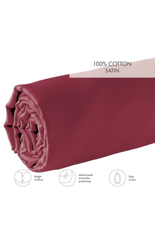 Sábana bajera Uni - Burdeos