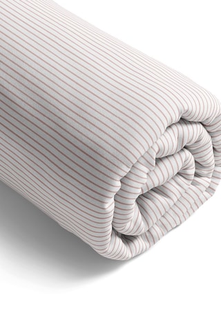 Sábana bajera de satén de algodón 80 hilos/cm² - Rosa viejo