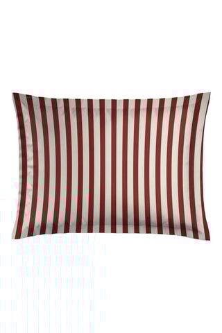 2 fundas de almohada de satén de algodón 80 hilos/cm² - Rojo - 50 x 70 cm