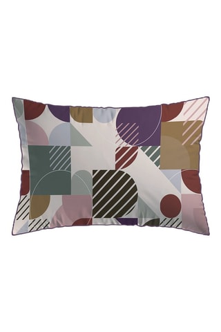 2 fundas de almohada reversibles de satén de algodón 80 hilos/cm² - Blanco - 50 x 70 cm