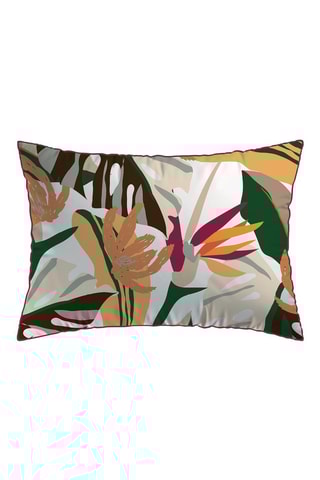 2 fundas de almohada reversibles de satén de algodón 80 hilos/cm² - Blanco y negro