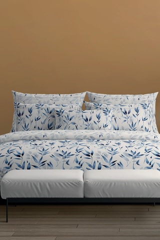 2 fundas de almohada de satén de algodón 80 hilos/cm² - Blanco