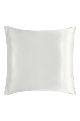 Funda de almohada de seda Nuit de soie - Blanco