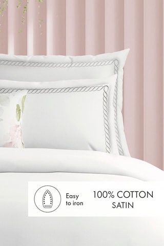 2 fundas de almohada Eclat de perle - Blanco