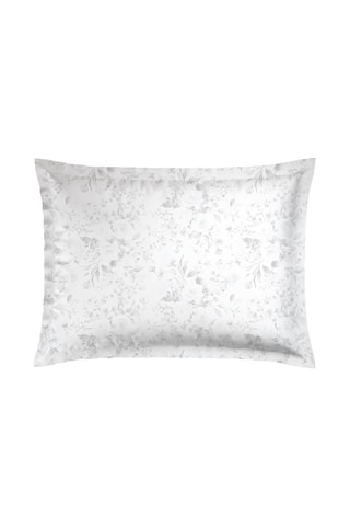 2 fundas de almohada de satén de algodón 80 hilos/cm² Roseraie - Negro y blanco