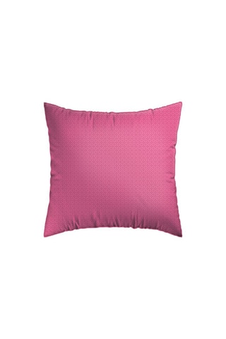 2 fundas de almohada de satén de algodón 80 hilos/cm² Jardin rêveur - Azul oscuro y rosa