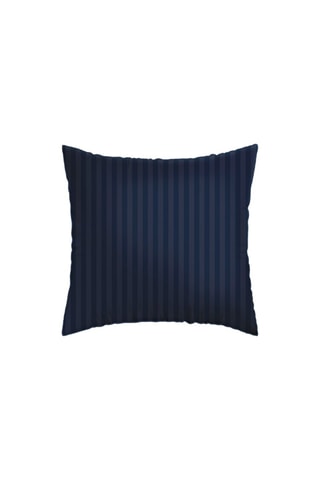 2 fundas de almohada de satén de algodón 80 hilos/cm² Jardin rêveur - Azul oscuro